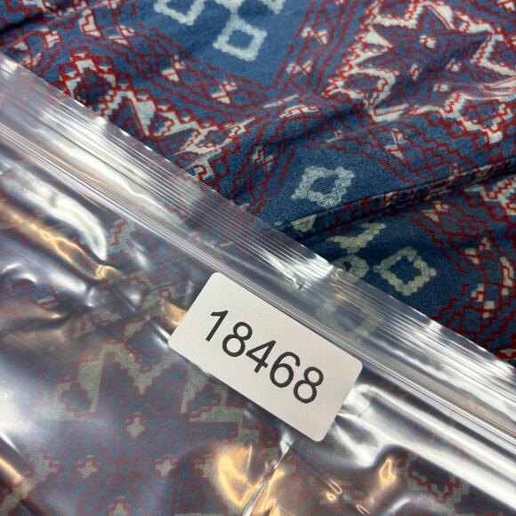 Dr. Collectors P23 Ajrakh Burgundy Indigo Print D Pants Men's Medium - Picture 11 of 11